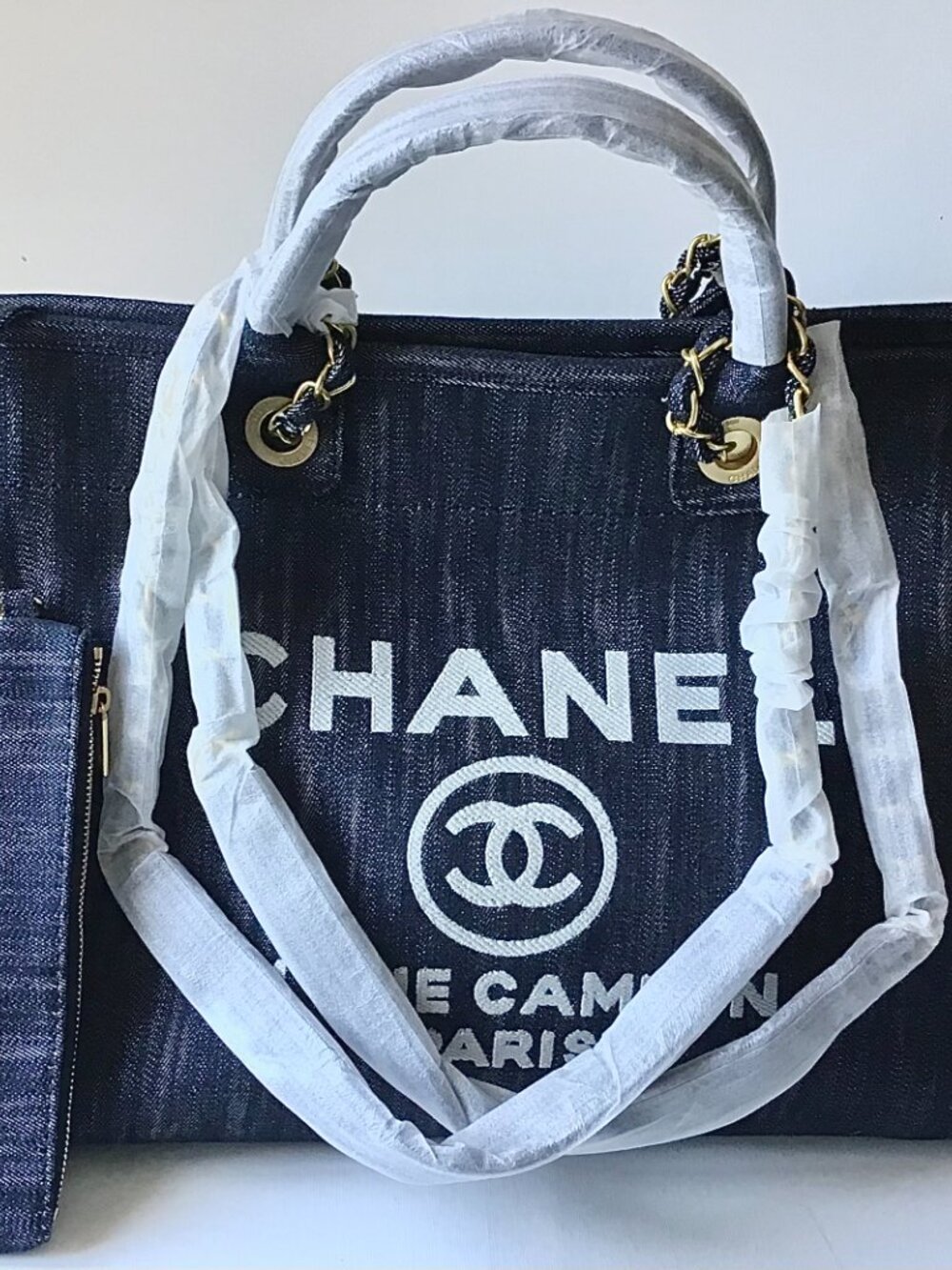 CHANEL LARGE 31 RUE CAMBON TOTE SHOULDER HANDBAG/CHAIN WITH LEATHER STRAP